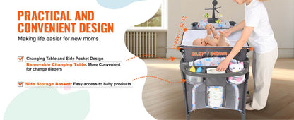 SucceBuy Baby Bassinet 77 pounds Load Capacity - Loft&Timber