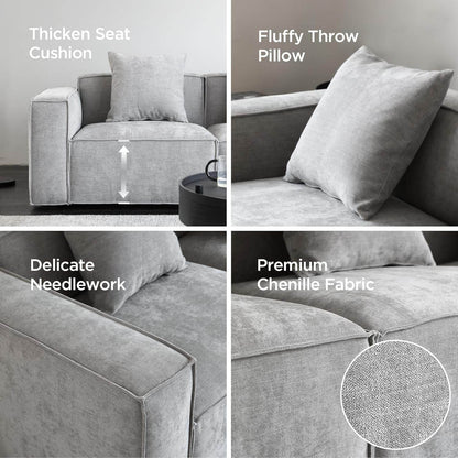 Luxury Modular Sectional Living Room Sofa Set - Loft&Timber