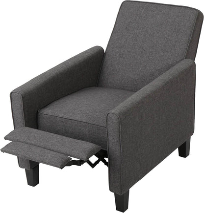 Emmie Fabric Recliner (Set of 2), Smoke, Dark Brown - Loft&Timber