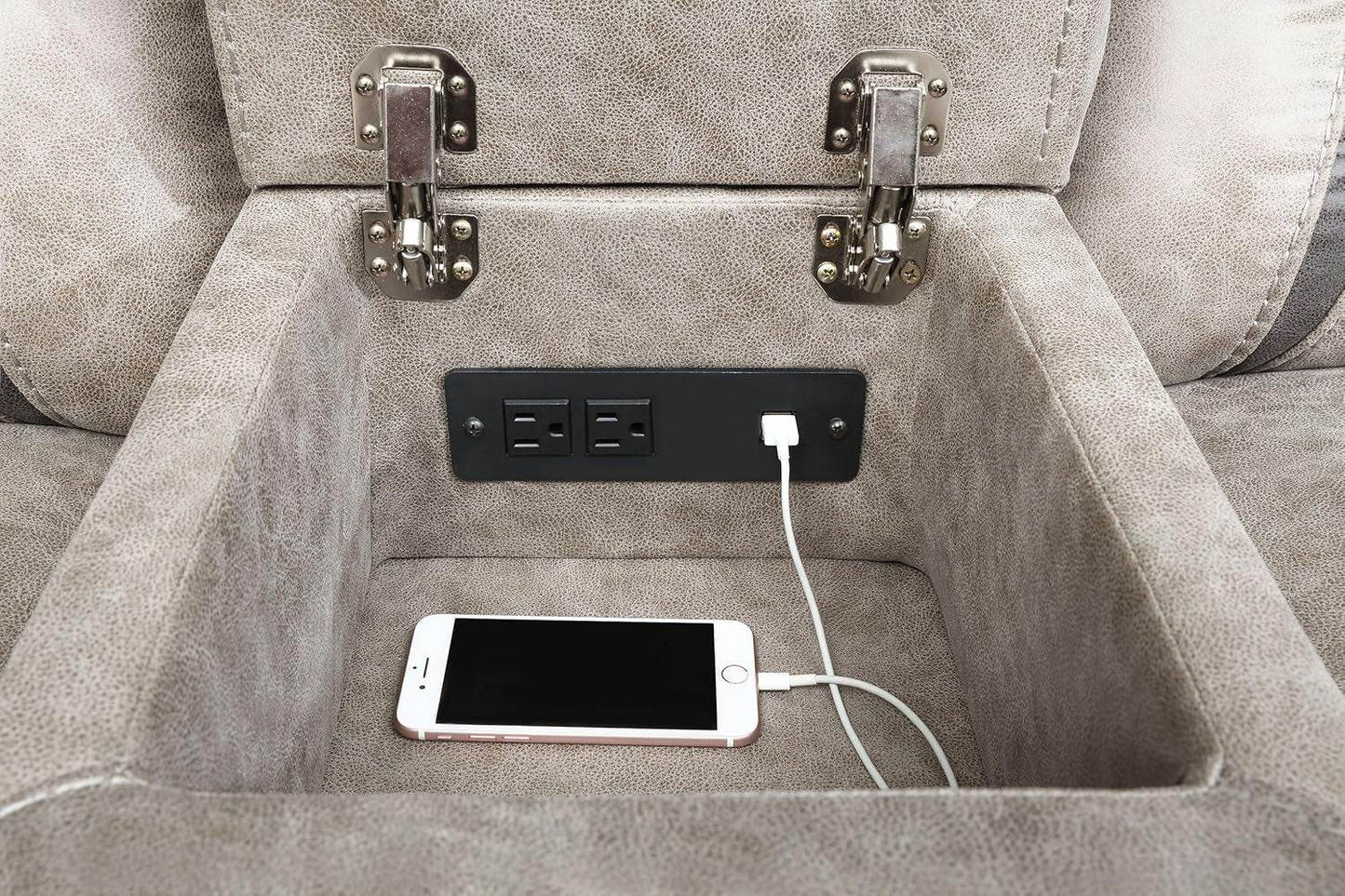 Taupe Recliner Loveseat - Greer rana - Loft&Timber