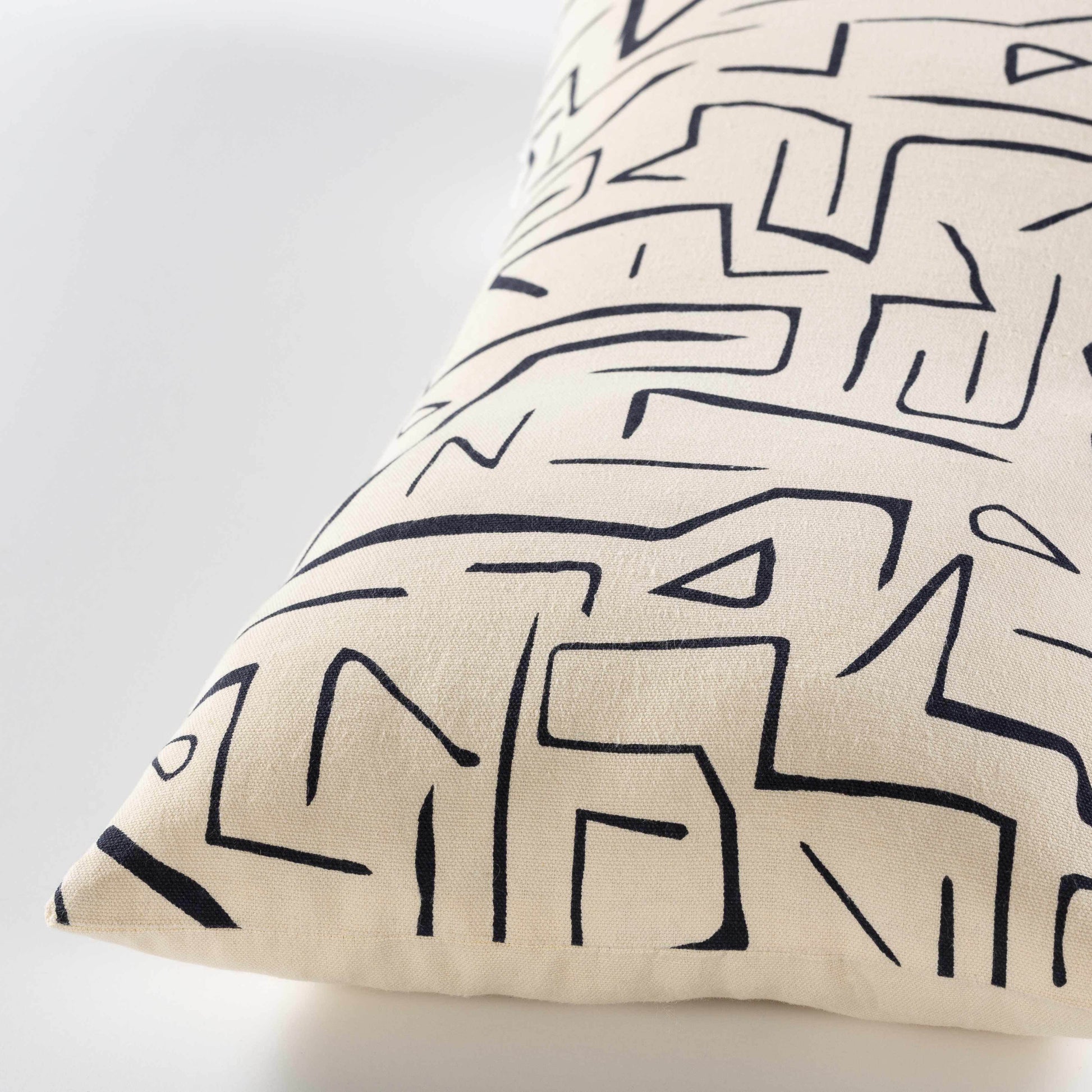 Belgrave Abstract Line Art Lumbar Pillow - Loft&Timber