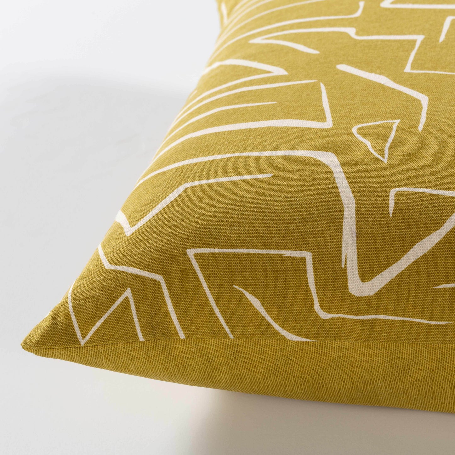 Bildeston Yellow Abstract Pattern Throw Pillow - Clearance - Loft&Timber