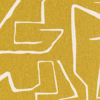 Bildeston Yellow Abstract Pattern Throw Pillow - Clearance - Loft&Timber