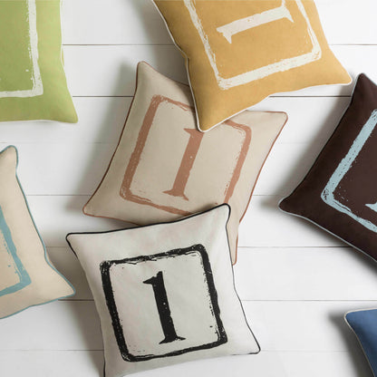 Taigum Number 1 Throw Pillow - Clearance - Loft&Timber