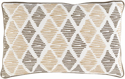 Bankstown Beige Geometric Lumbar Pillow - Clearance - Loft&Timber