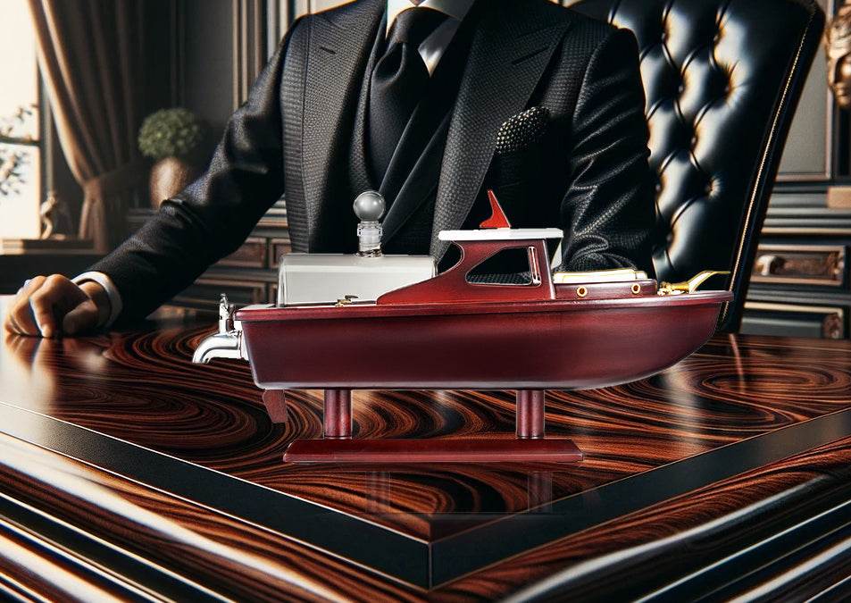 Boat Ship Whiskey & Wine Decanter Ship - The Wine Savant Ship Decanter Set 800ml - Drink Dispenser for Wine, Whiskey, Ship In A Bottle Decanters Bar Set, Liquor Scotch Bourbon, Boating Mariner Gifts - Loft&Timber