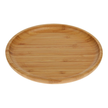 Bamboo Round Plate 9" inch |For Appetizers / Barbecue / Steak - Loft&Timber