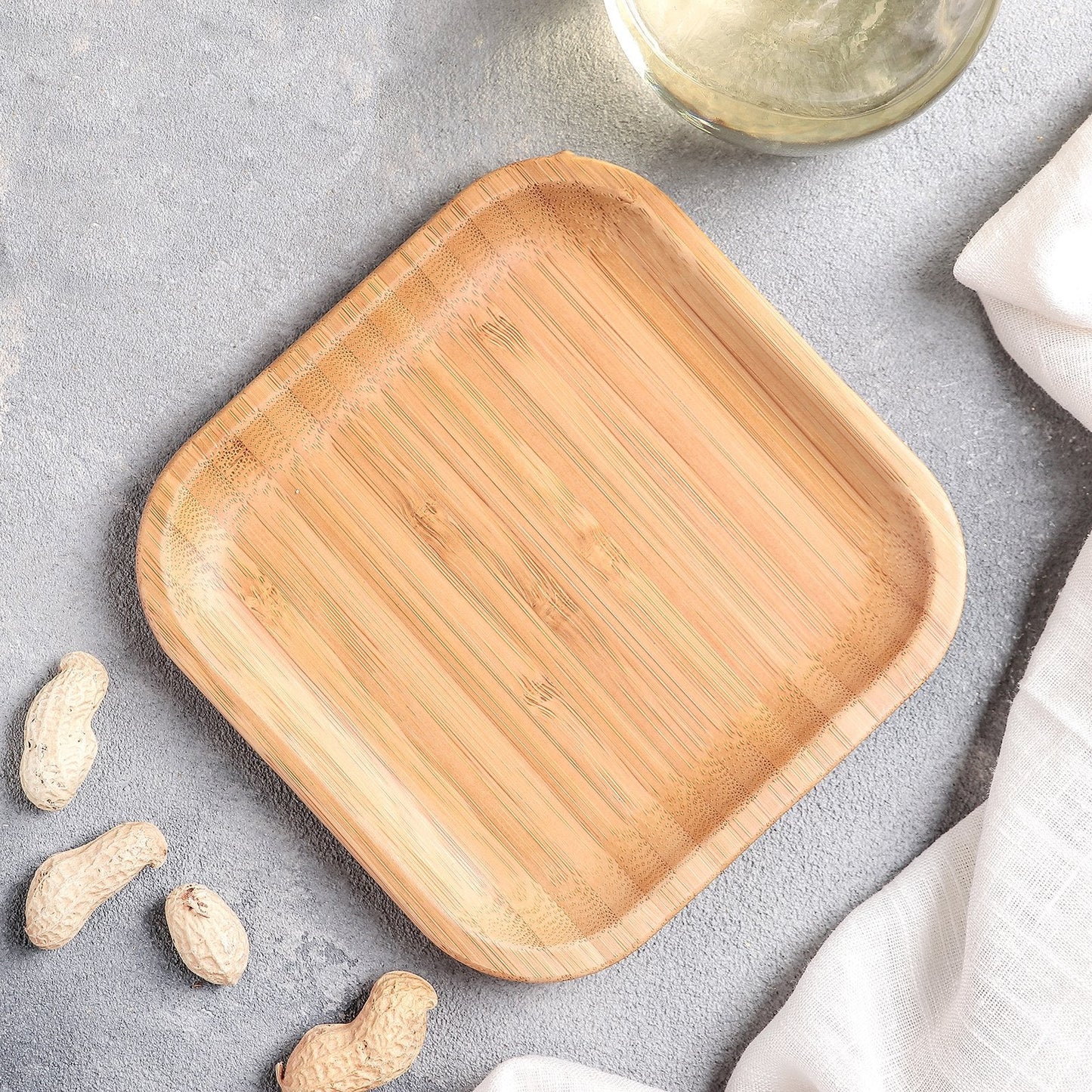 Bamboo Square Plate 5" inch X 5" inch | For Appetizers - Loft&Timber