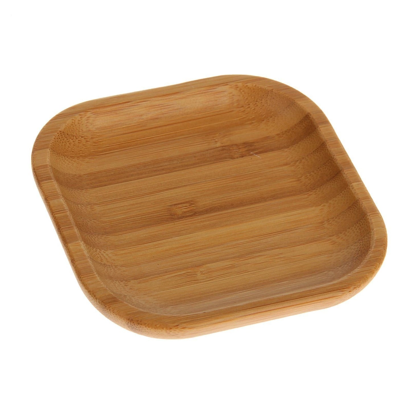 Set Of 12 Bamboo Square Plate 4" inchX 4" inch | For Appetizers - Loft&Timber