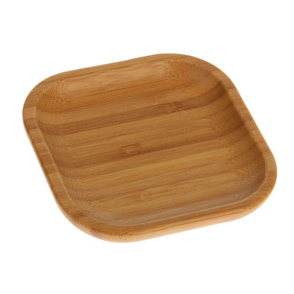 Set Of 12 Bamboo Square Plate 4" inchX 4" inch | For Appetizers - Loft&Timber