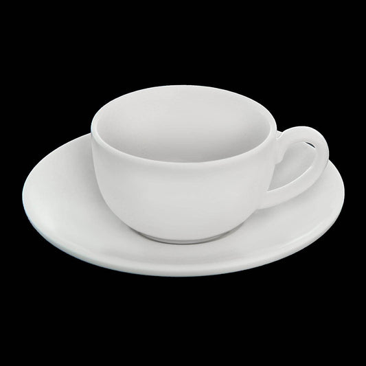 White 3 Oz | 100 Ml Coffee Cup & Saucer - Loft&Timber