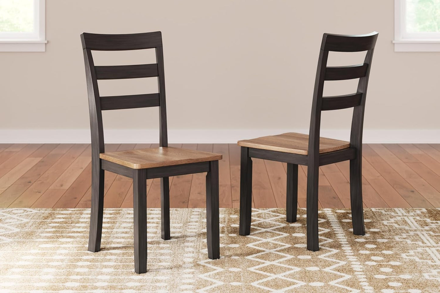 Gesthaven Solid Wood Dining Chair Set of 2 Natural Brown-1