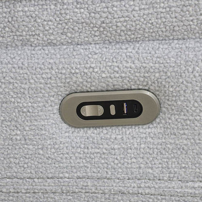 sofa Off-white Lambswool 4-Piece Living Room Recliner Sofa - Loft&Timber