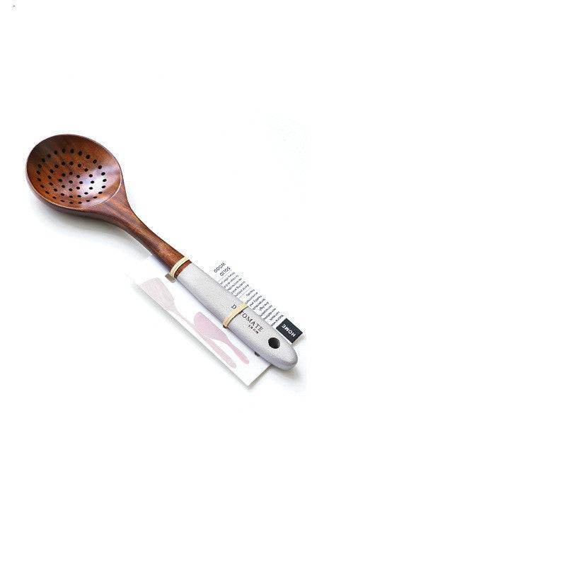 Teak Lacquer Kitchen Utensils | Japanese-Style Soup Spoon & Vegetable Shovel - Loft&Timber
