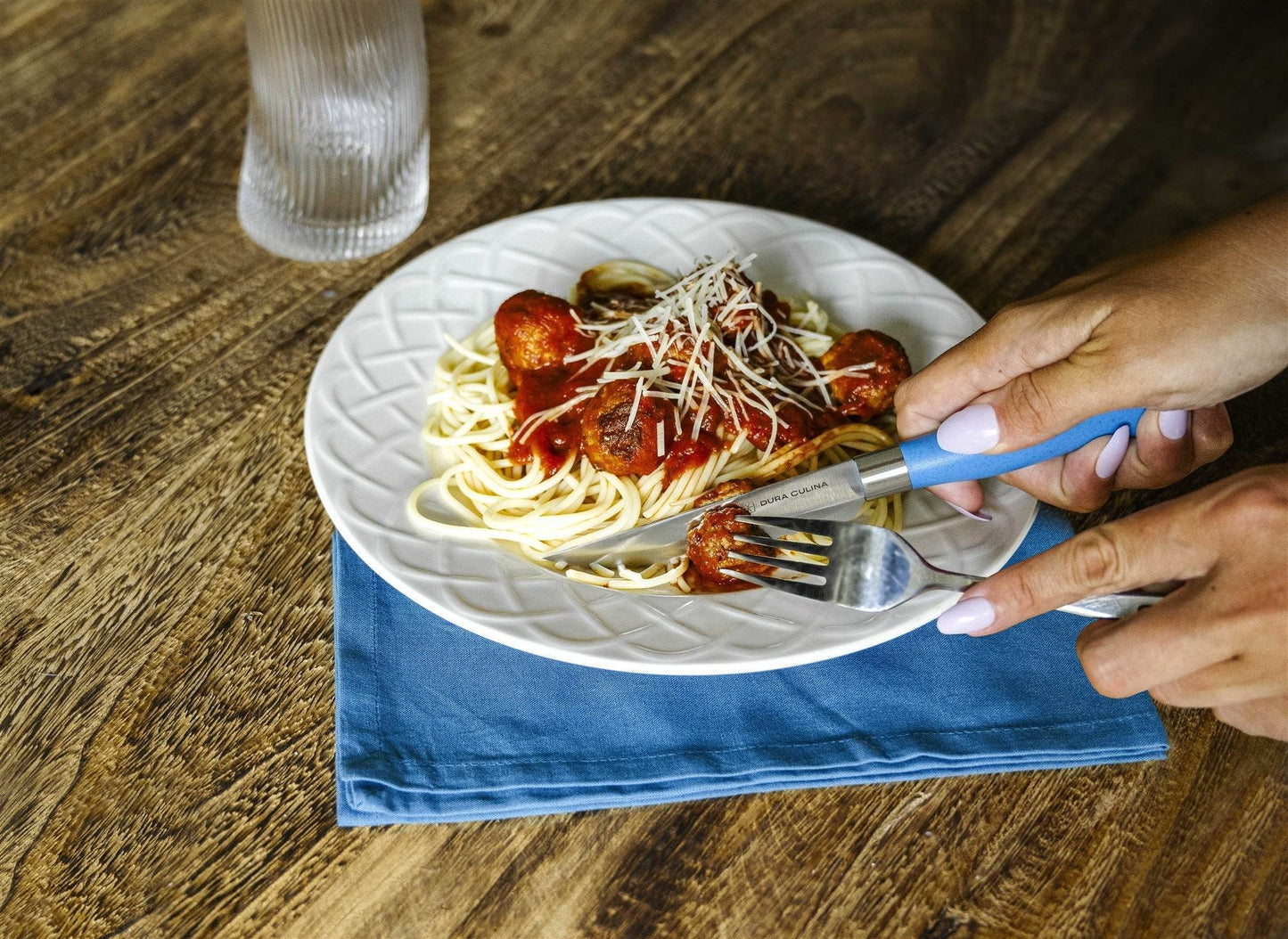 EcoCut 4 Piece Steak Knife Set, Blue - Loft&Timber