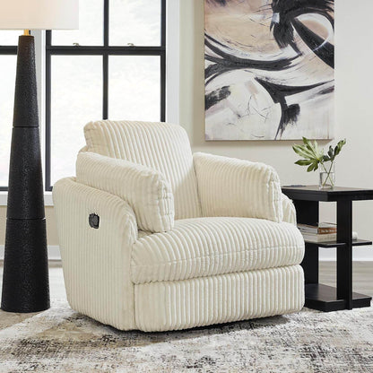 Cozy Contemporary Swivel Glider Rocker Recliner White - Loft&Timber