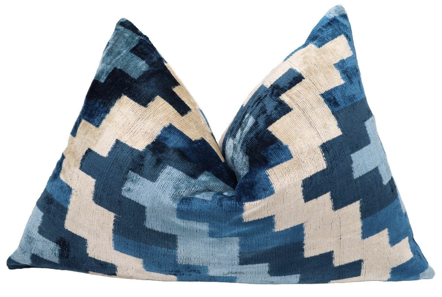 Canvello Decorative Navy Blue Throw Pillow Down Filled - 16x24 in - Loft&Timber