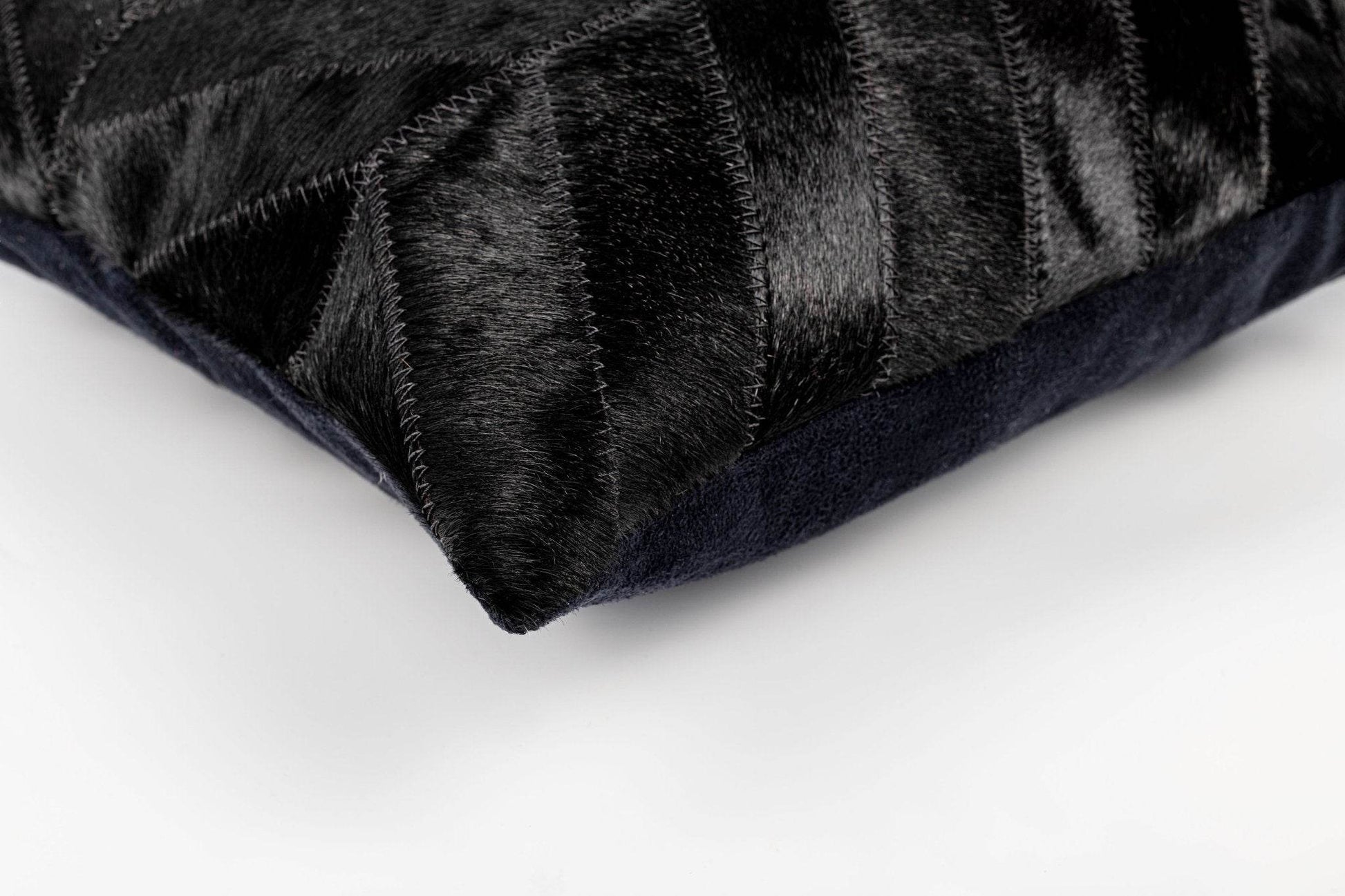 Canvello Genuine Cowhide Leather Decorative Throw Pillows - Handmade Patchwork Boho Accent Pillows For Sofa, Couch, Bed, Chair - Western Southwestern Farmhouse Pillow Covers With Feather Down Insert Included - Loft&Timber