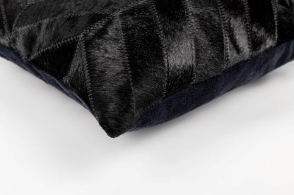 Canvello Genuine Cowhide Leather Decorative Throw Pillows - Handmade Patchwork Boho Accent Pillows For Sofa, Couch, Bed, Chair - Western Southwestern Farmhouse Pillow Covers With Feather Down Insert Included - Loft&Timber