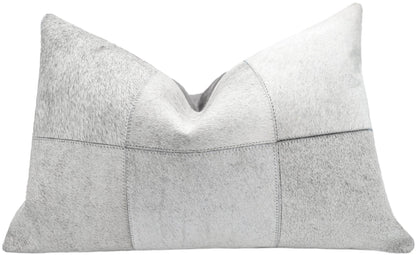 Canvello Genuine Cowhide Leather Decorative Throw Pillows - Handmade Patchwork Boho Accent Pillows For Sofa, Couch, Bed, Chair - Western Southwestern Farmhouse Pillow Covers With Feather Down Insert Included) - Loft&Timber