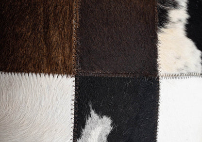 Canvello Genuine Cowhide Leather Decorative Throw Pillows - Handmade Patchwork Boho Accent Pillows For Sofa, Couch, Bed, Chair - Western Southwestern Farmhouse Pillow Covers With Feather Down Insert Included - Loft&Timber