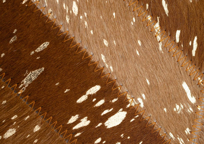 Canvello Genuine Cowhide Leather Decorative Throw Pillows - Handmade Patchwork Boho Accent Pillows For Sofa, Couch, Bed, Chair - Western Southwestern Farmhouse Pillow Covers With Feather Down Insert Included) - Loft&Timber