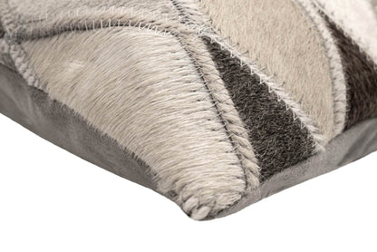 Canvello Genuine Cowhide Leather Decorative Throw Pillows - Handmade Patchwork Boho Accent Pillows For Sofa, Couch, Bed, Chair - Western Southwestern Farmhouse Pillow Covers With Feather Down Insert Included - Loft&Timber