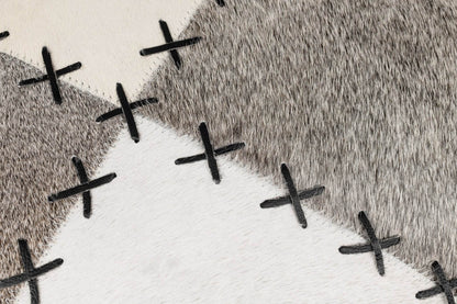 Canvello Genuine Cowhide Leather Decorative Throw Pillows - Handmade Patchwork Boho Accent Pillows For Sofa, Couch, Bed, Chair - Western Southwestern Farmhouse Pillow Covers With Feather Down Insert Included - Loft&Timber