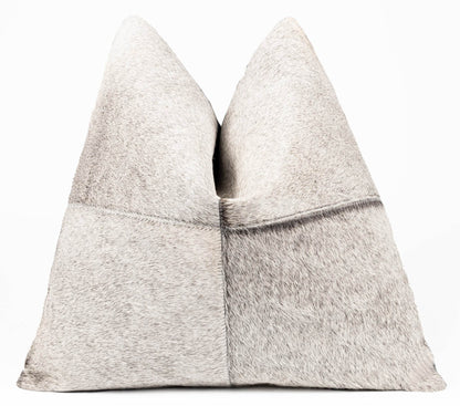 Canvello Genuine Cowhide Leather Decorative Throw Pillows - Handmade Patchwork Boho Accent Pillows For Sofa, Couch, Bed, Chair - Western Southwestern Farmhouse Pillow Covers With Feather Down Insert Included - Loft&Timber