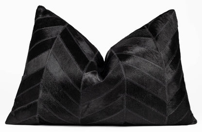 Canvello Genuine Cowhide Leather Decorative Throw Pillows - Handmade Patchwork Boho Accent Pillows For Sofa, Couch, Bed, Chair - Western Southwestern Farmhouse Pillow Covers With Feather Down Insert Included - Loft&Timber