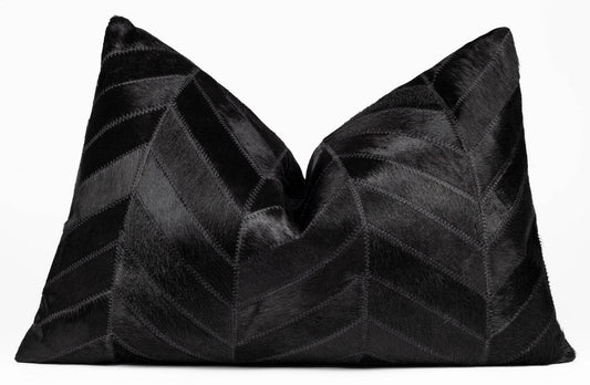 Canvello Genuine Cowhide Leather Decorative Throw Pillows - Handmade Patchwork Boho Accent Pillows For Sofa, Couch, Bed, Chair - Western Southwestern Farmhouse Pillow Covers With Feather Down Insert Included - Loft&Timber