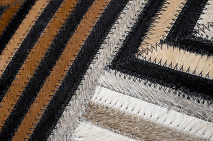 Canvello Genuine Cowhide Leather Decorative Throw Pillows - Handmade Patchwork Boho Accent Pillows For Sofa, Couch, Bed, Chair - Western Southwestern Farmhouse Pillow Covers With Feather Down Insert Included) - Loft&Timber