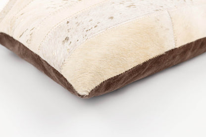 Canvello Genuine Cowhide Leather Decorative Throw Pillows - Handmade Patchwork Boho Accent Pillows For Sofa, Couch, Bed, Chair - Western Southwestern Farmhouse Pillow Covers With Feather Down Insert Included - Loft&Timber