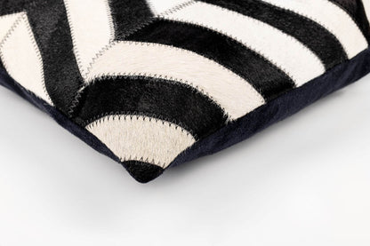 Canvello Genuine Cowhide Leather Decorative Throw Pillows - Handmade Patchwork Boho Accent Pillows For Sofa, Couch, Bed, Chair - Western Southwestern Farmhouse Pillow Covers With Feather Down Insert Included - Loft&Timber