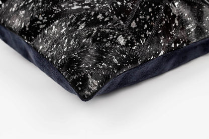 Canvello Genuine Cowhide Leather Decorative Throw Pillows - Handmade Patchwork Boho Accent Pillows For Sofa, Couch, Bed, Chair - Western Southwestern Farmhouse Pillow Covers With Feather Down Insert Included - Loft&Timber