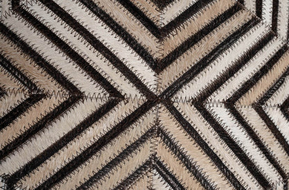 Canvello Genuine Cowhide Leather Decorative Throw Pillows - Handmade Patchwork Boho Accent Pillows For Sofa, Couch, Bed, Chair - Western Southwestern Farmhouse Pillow Covers With Feather Down Insert Included - Loft&Timber