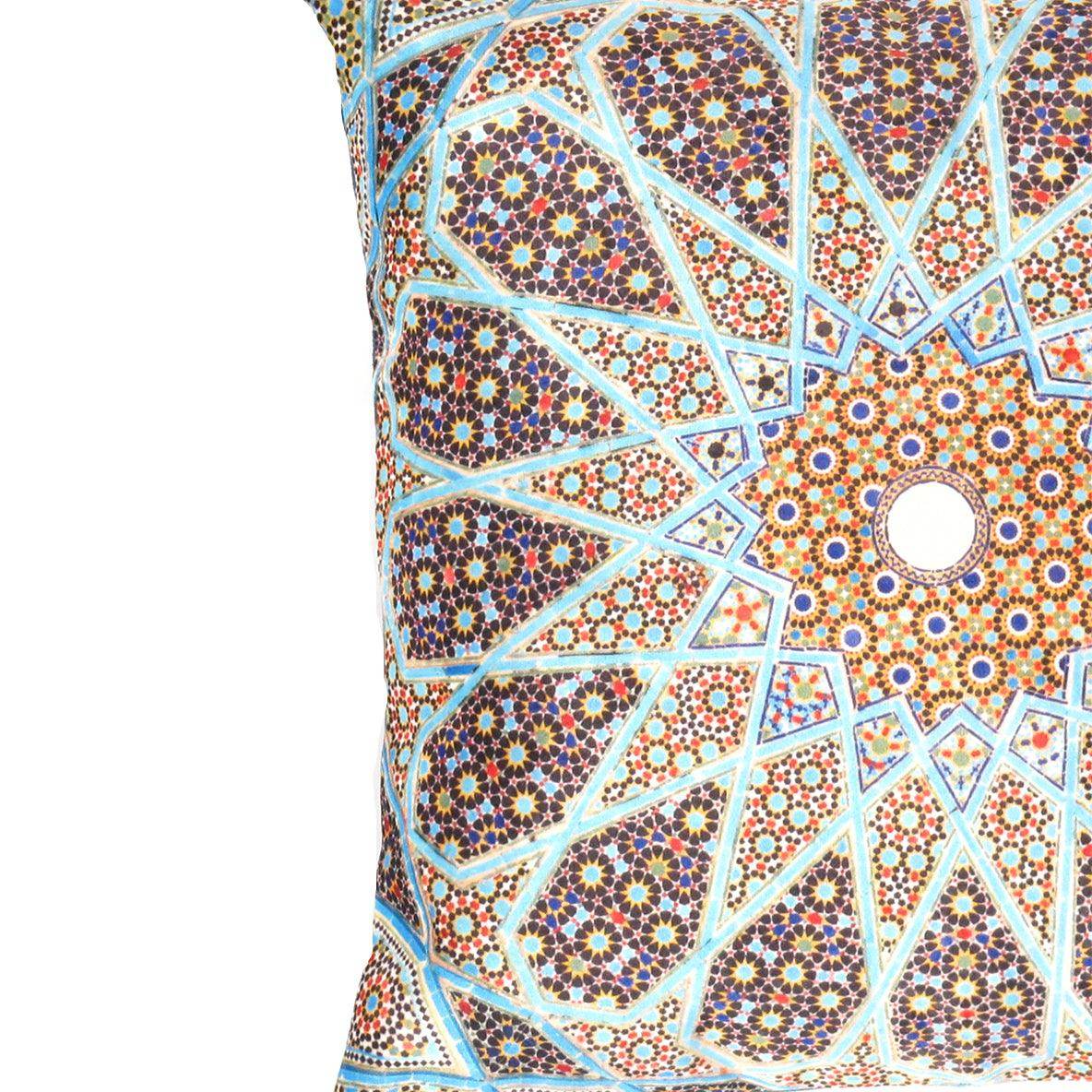 Canvello Geometrical Tile Pattern Decorative Pillow - 16' X 16' - Loft&Timber