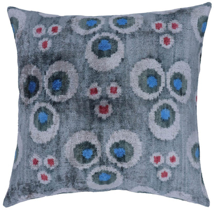 Canvello Luxury Gray Blue Dot Decorative Pillows - 16x16 inch - Loft&Timber