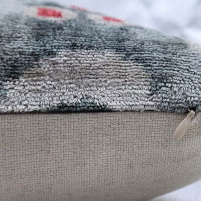 Canvello Luxury Gray Blue Dot Decorative Pillows - 16x16 inch - Loft&Timber