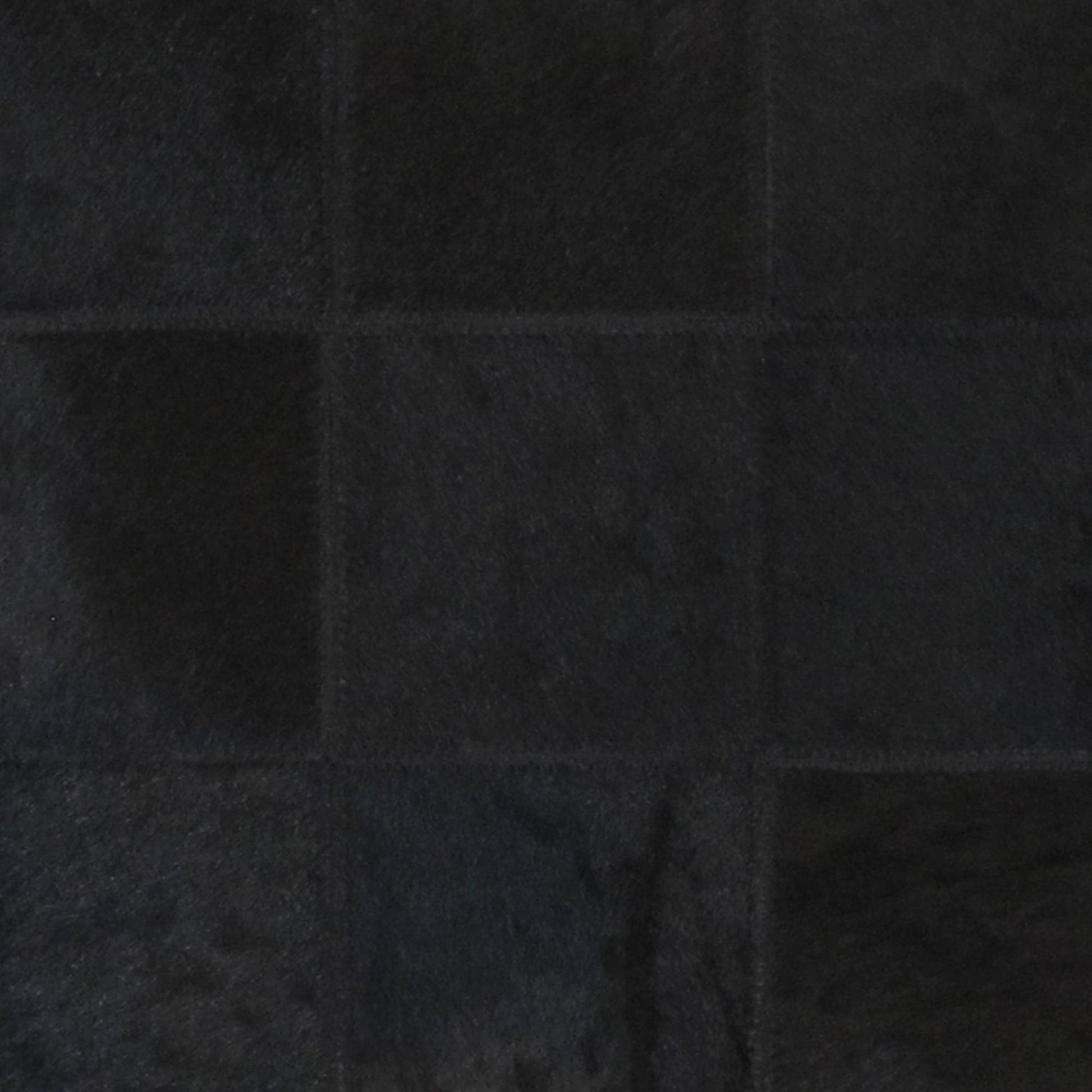 Canvello Safari Checkered Black Cowhide 17" Decorative Throw Pillow - Loft&Timber