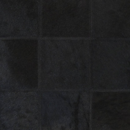 Canvello Safari Checkered Black Cowhide 17" Decorative Throw Pillow - Loft&Timber