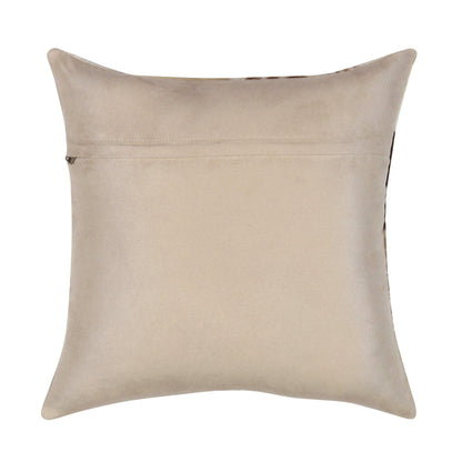 Canvello Safari Chevron L. Brown Cowhide 17" Decorative Throw Pillow - Loft&Timber