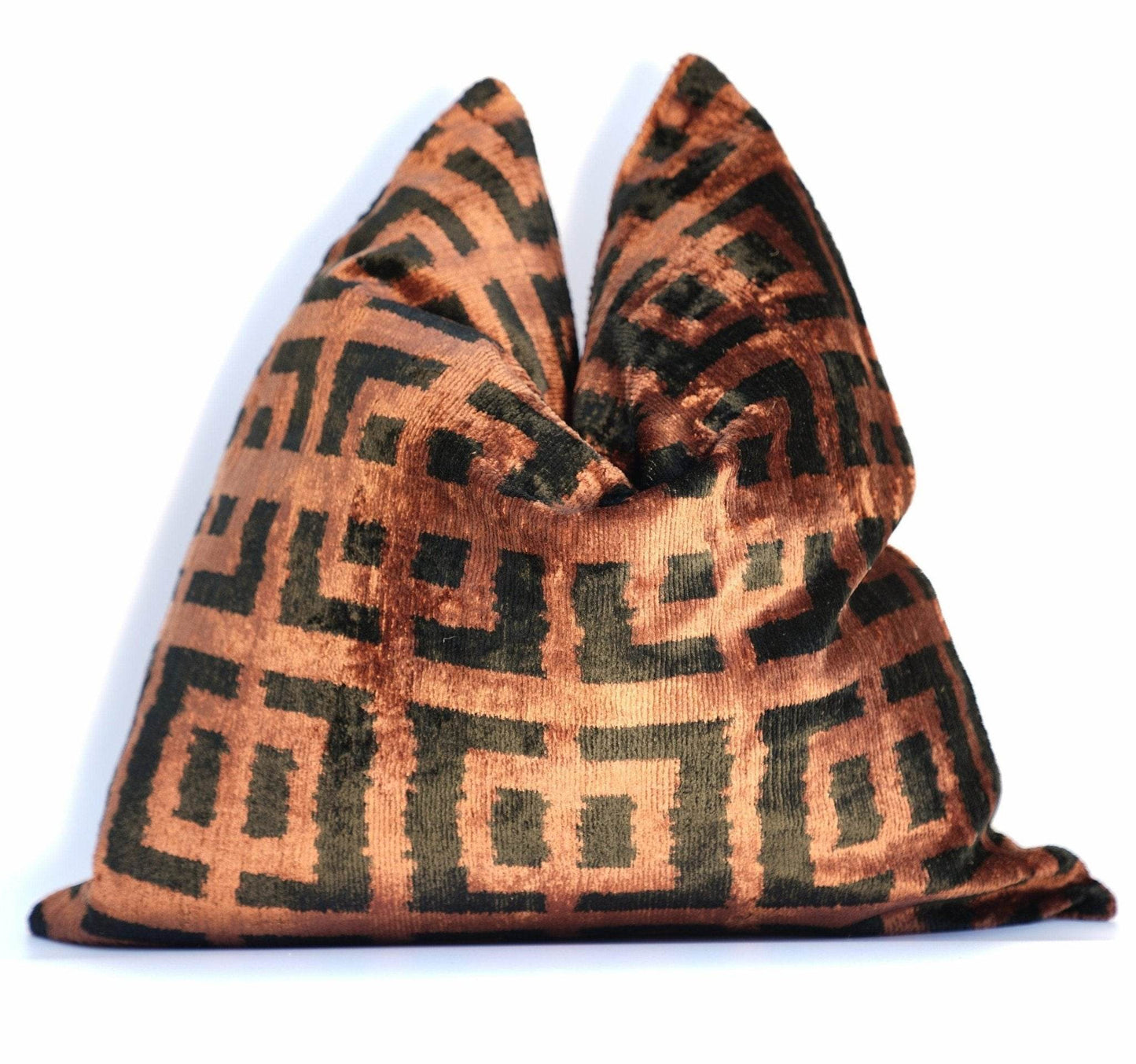 Canvello Silk Velvet Black Decorative Pillows - 20 x 20 in (50 x 50 cm) - Loft&Timber