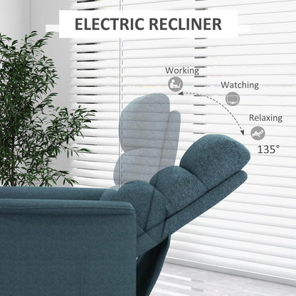 Power Lift Recliner Chair in Blue - Loft&Timber