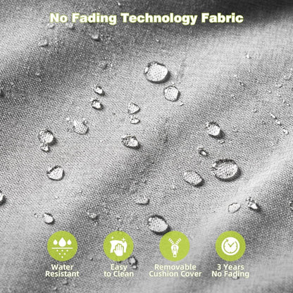 Outdoor Patio Furniture Set with Swivel Chair and Table - Loft&Timber