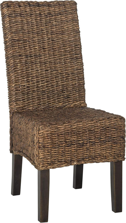 Safavieh Avita Natural Wicker 18 Inch Dining Chair-2