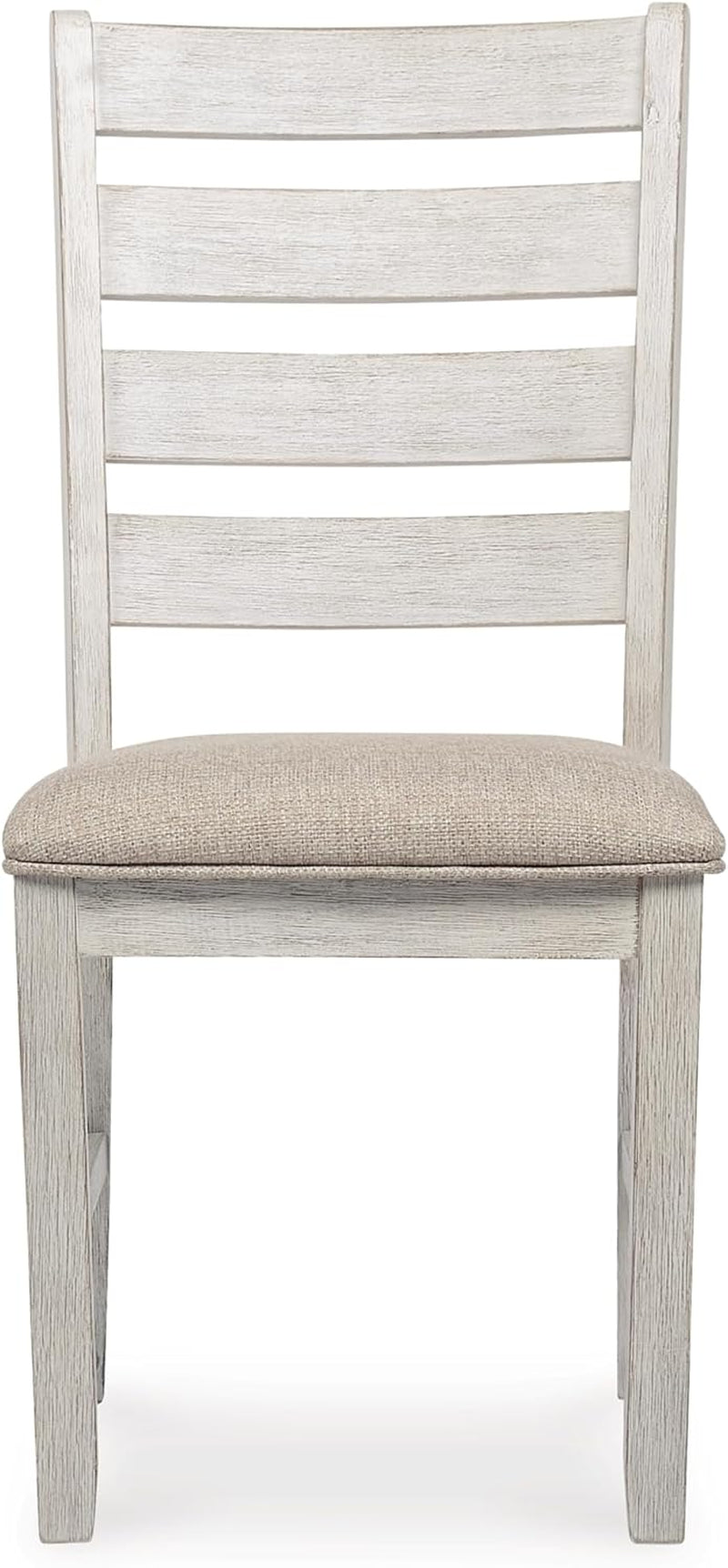 Dining Room Chair Set Of 2 Whitewash Finish Upholstered-3