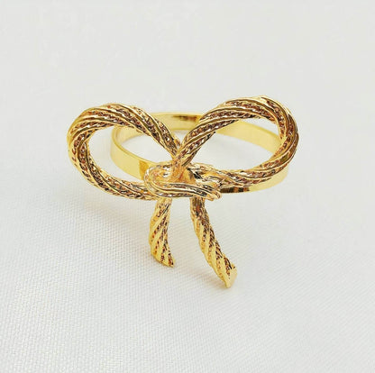 Bow Napkin Ring Set of 6 - Loft&Timber