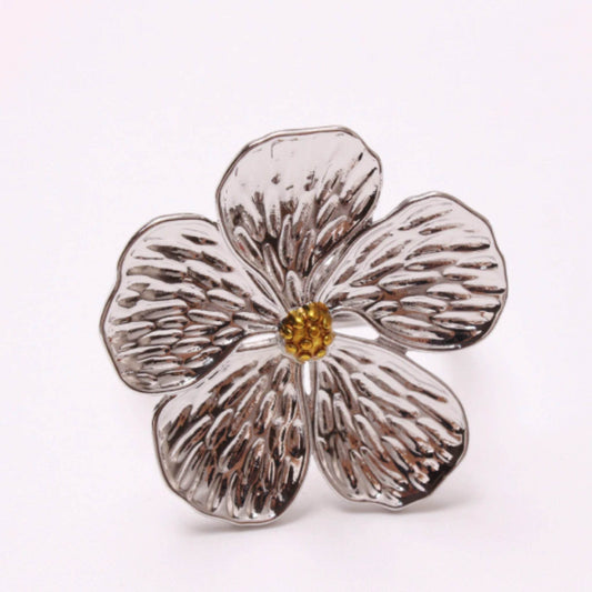 5 Leaf Flower Napkin Ring Set of 6 - Loft&Timber