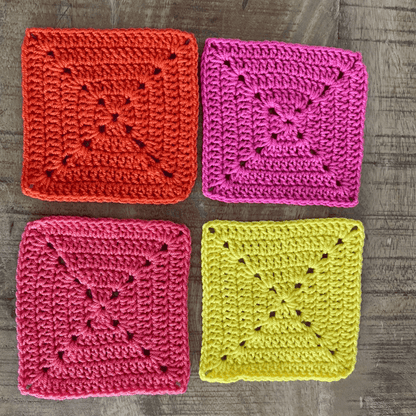 Square Crochet Coasters Set of 4 - Loft&Timber